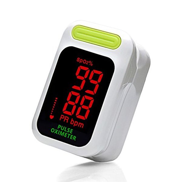 Fingertip Pulse Oximeter, Digital Blood Oxygen & Pulse Sensor Meter, Portable Fast Readings Oxygen Saturation Level Spo2 Meter Heart Rate Monitor OLED Display in 4 Directions [Updated Version]