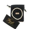 Sterling Silver Beaded Stretch Bracelet With 6mm Beads