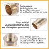 Partuto 2 Pcs 12mm 1/2" BSP Male Thread Hose Fitting Connector Replacement