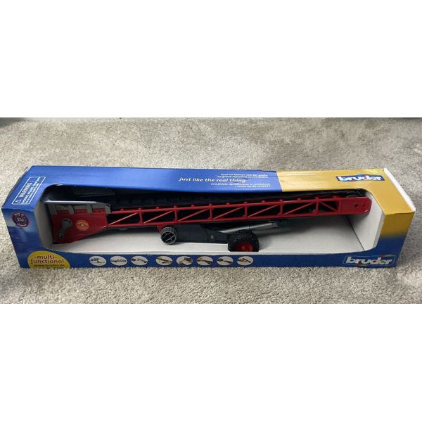 NEW in Box Bruder 1:16 Conveyor Belt Trailer, 22" Long, High Quality Plastic