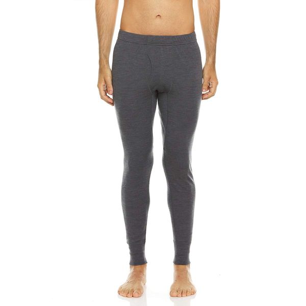 Minus33 Kancamagus Men’s Midweight Base Layer Pants - 100% Merino Wool Bottoms - Multi Use Long Johns - Thermal Underwear - Hiking Men's Base Layer - Charcoal Gray - Large