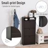 Shoe Storage Cabinet with 3 Large Fold-Out Drawers, Espresso