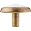 4 Pack Laurey 15441 First Family Knob, Cabinet Drawer Knobs White/Antique Brass