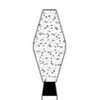 Osung 039EX-12 Dental Diamond Burs, Barrel Shape, Standard Grit Multi-Use, (Pack of 5)