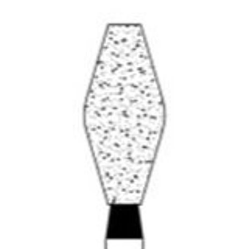 Osung 039EX-12 Dental Diamond Burs, Barrel Shape, Standard Grit Multi-Use, (Pack of 5)