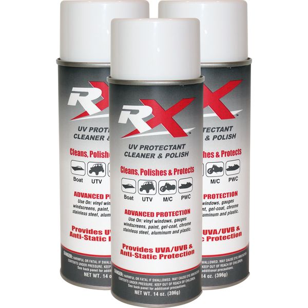 Hardline Products Rx UV Protectant Cleaner & Polish - 3 Pack - RX-3