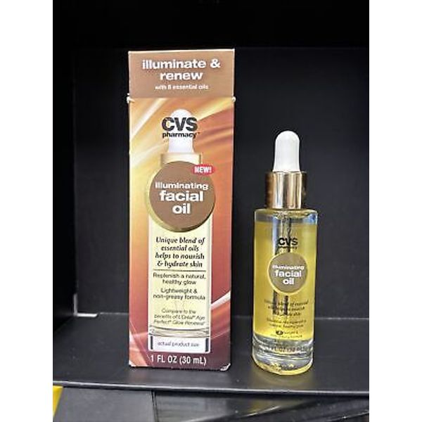 CVS Illuminating Facial Oil Unique Blend Of Essential Oils 1 oz