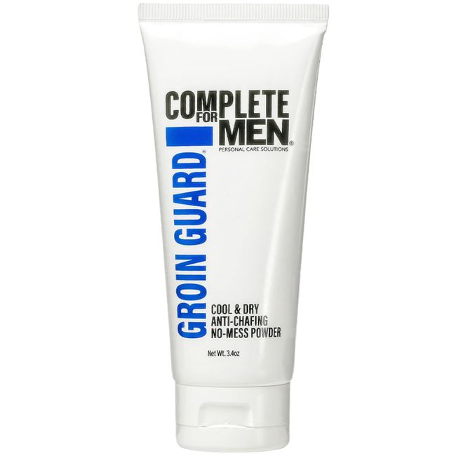 COMPLETE FOR MEN Groin Guard Cool & Dry Anti-Chafing Cream Talc Free, Aluminum Free, Non-Greasy - Natural Anti-chafing, Anti-bactierial, Anti-fungal