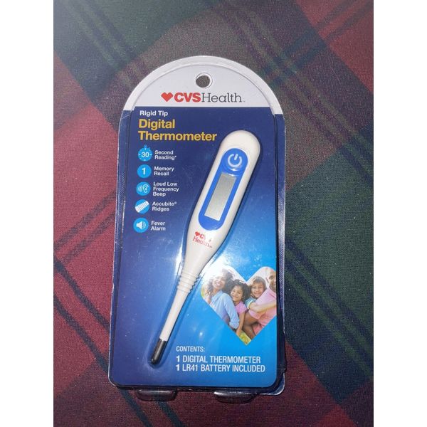 CVS Health Rigid Tip Digital Thermometer 30 Second Reading Fever Alarm