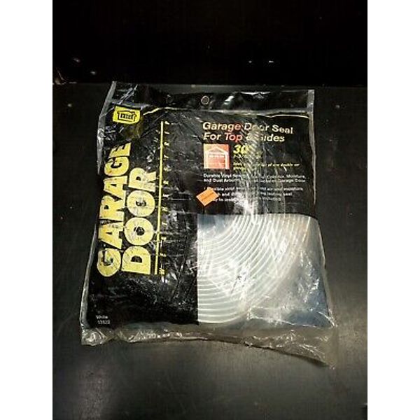 M-D Building Products 03822 White Garage Door Seal Top/Sides 30 Ft Nos Sealed