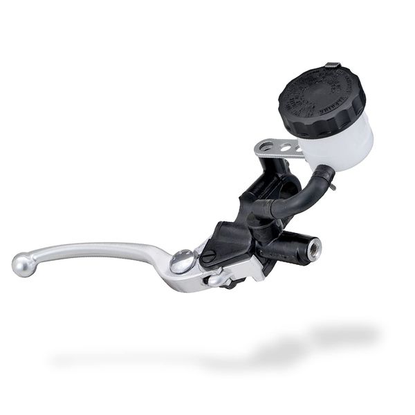 Daytona Nissin 61747 Brake Master Cylinder, Horizontal, 5/8 Inch, Black Body, Buffed Clear Lever