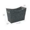 JVL Shadow Fabric Magazine Holder Storage Basket