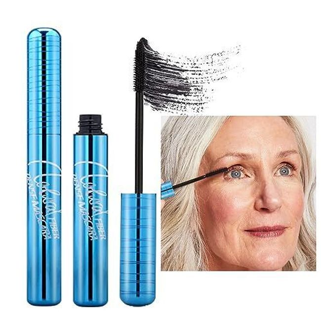 Mascara for Older Women, Black Mascara for Seniors with Thinning Lashes Water...