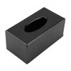 Akozon Bamboo Wood Rectangular Tissue Box - Matte Black (Black)