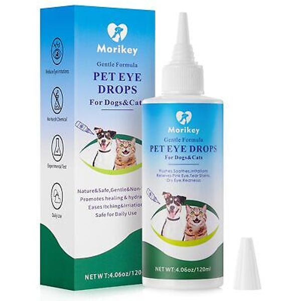 Pet Eye Drops,Gentle&Safe Dog Eye Drop for Infection,Relieve Eyes Itching & I...