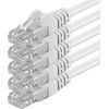 Spetstech Patch Cable 5pcs CAT6 (White, 0.5m)