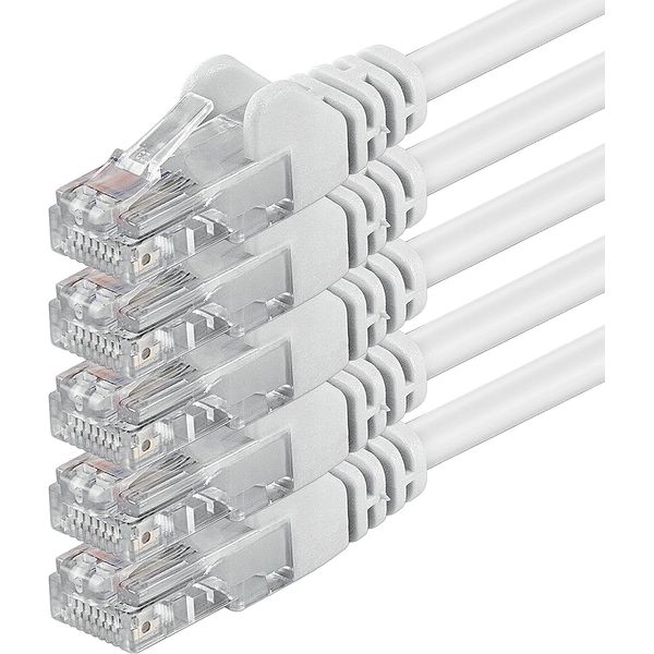 Spetstech Patch Cable 5pcs CAT6 (White, 0.5m)