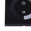 Majatou DC 12V-24V Wall Mounted Touch Panel Controller Brightness Adjustable Dimmer, Touch Panel LED Dimmer Switch Brightness Controller for Single Color LED Light Strip (Black)