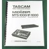 Tascam MTS-1000 Midiizer Owner's Manual: Comb Bound & Protective Covers!