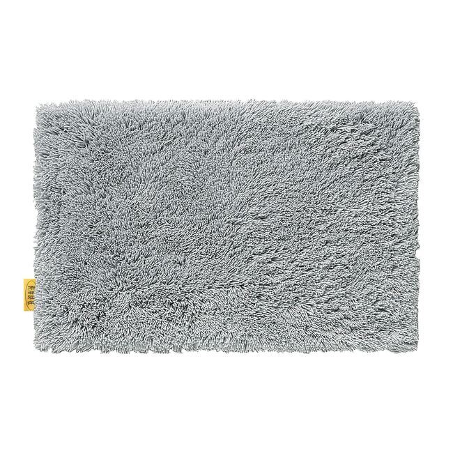 OKA Kando Ryoko (Well Dried) D Nature Bath Mat, Approx. 17.7 x 25.6 inches (45 x 65 cm), Gray, Large Size, For Bathroom/Washroom, Foot Wiping Mat, Stylish, Antibacterial, Deodorizing