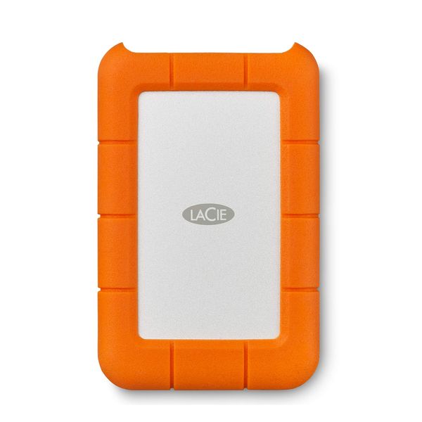 LaCie Rugged Mini, 1TB, 2.5", Portable External Hard Drive, for PC and Mac, Shock, Drop and Pressure Resistant, 2 year Rescue Services (LAC301558)