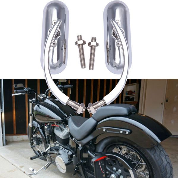 Motorcycle Chrome Mini Oval Side Rearview Mirrors For Harley Blackline 2011-2013