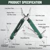 WORKPRO 18-in-1Stainless Steel Multi Tool Plier EDC Multitool 2Safety Lock Green
