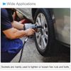 CoCud Deep Socket Set, 17mm Socket 3" Length 1/2" Drive, CR-V 6-Point Drive Socket Accessory Set with 1/4" Socket Adapter - (Applications: for Electric Hand Drill Screwdriver)