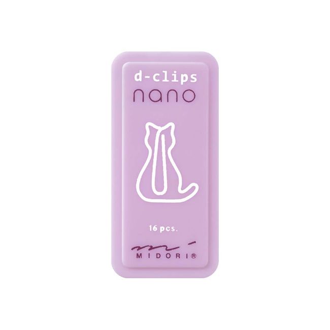 Midori Clip 43377006 Die Clips Nano Cat Pattern