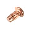 sourcing map 100 Pieces 1/8" x 5/64" Copper Round Head Copper Fixed Rivets Fasteners