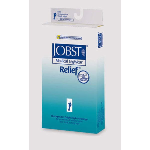 Jobst Relief 20-30 Thigh C/T Beige Medium  Silicone Band