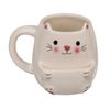 outoftheblue Cat Coffee Mug with Biscuit Compartment - Kitten Cup Coffee Cup, Clear