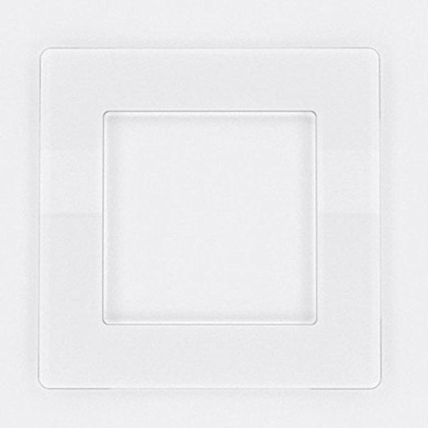 Focus Plastics SINGLE LIGHT SWITCH SOCKET COLOURED ACRYLIC SURROUND FINGER PLATE - HUGE COLOUR CHOICE (Clear)