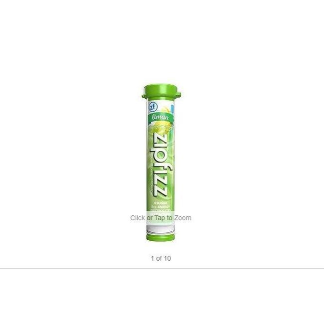 Zipfizz Multi Vitamin Energy Hydration Drink Mix ~ 30 Tubes Limón