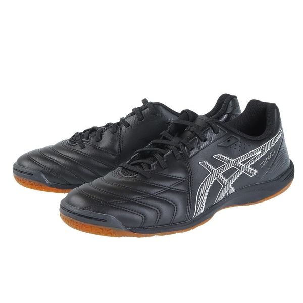 ASICS CALCETTO WD 9 Futsal Shoes, 001 (black/white)