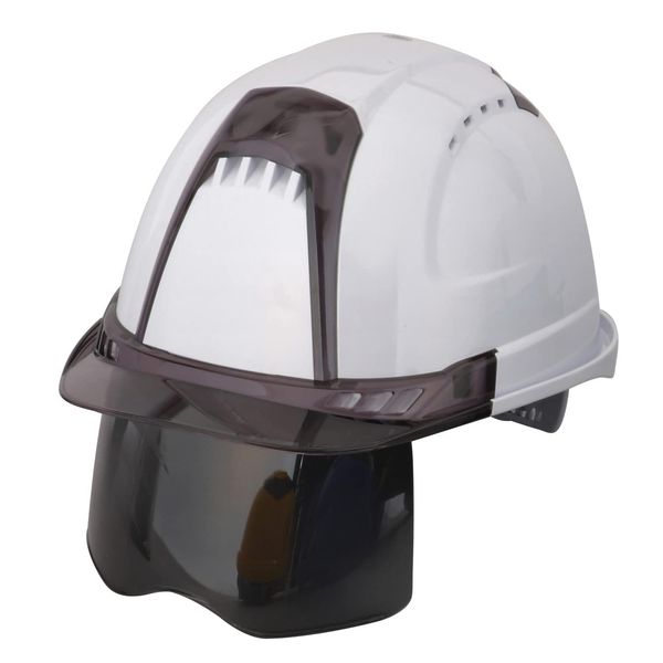 TOYO NO.391F-S-S Helmet Venti Plus with Shield Surface, White