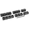 Spark Plug Wire Separators | Black | Fits 8mm - 8.5mm Wires | Includes (2) 2-Wire Separators, (2) 3-Wire Separators, (2) 4-Wire Separators, Stainless Hardware, & Hex Key