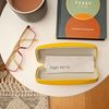 LAGO TERRA Protective Easy-Open Hard Shell Glasses Case - Yellow