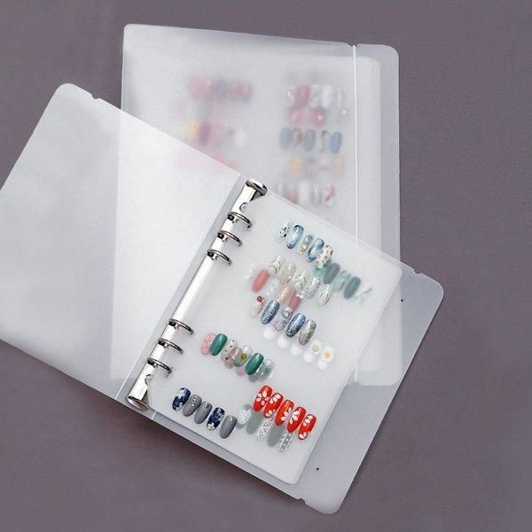 [Shinsegae Mall] 2 types of nail art album-type organized display binder books with tips (WD9FDF7)