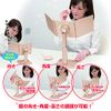 Napure Mirror [For Hair Dyeing Wigs] Three-sided Mirror, 3-Way, Napure Mirror, Makeup Mirror, 360° Rotation, Adjustable Height, Gold, Made in Japan