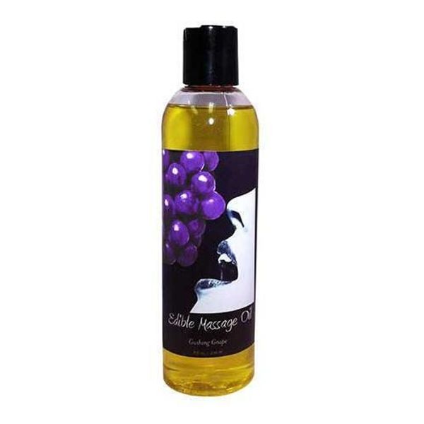 Earthly Body Edible Massage Oil Grape 8oz.