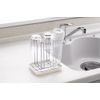 Pearl Metal HB-495 Simple Storage Plastic Bottle/Glass Stand, White
