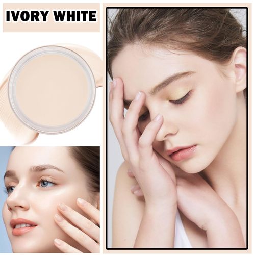 Cream Concealer Makeup Palette Matte Full Coverage Concealer with Brush Color Corrector Correcting Under Eye Concealer Palette for Dark Circles - 01 Ivory White