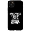 Funny Thyroid Awareness Quote Thyroid Cancer Backpacks Mom Case for iPhone 11 Pro Max