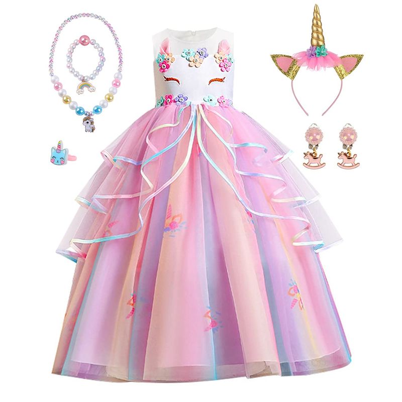 DIY Unicorn Skirt For Girls RICHNESS Color Your Own Dress Princess Dress Up  Skirt With Girls Fancy Dress Costume