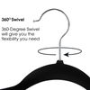 Elama Hangers Heavy Duty Clothes Hanger Set, Black