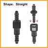 Partuto 6.3mm SAE to 8mm Straight Fuel Hose Quick Release Connector 2pcs Replacement