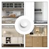 MOROBOR 20 Pack Self Adhesive Round Plastic Drawer Pulls for Kitchen Bathroom Drawer Pulls - No Drilling - White