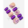 POWER - SHORT SQUARE GEL PRESS ON NAILS GLUE ON NAILS
