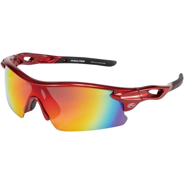 Rawlings REW22-001SM-RRB Sunglasses, One Size Fits Most, Red